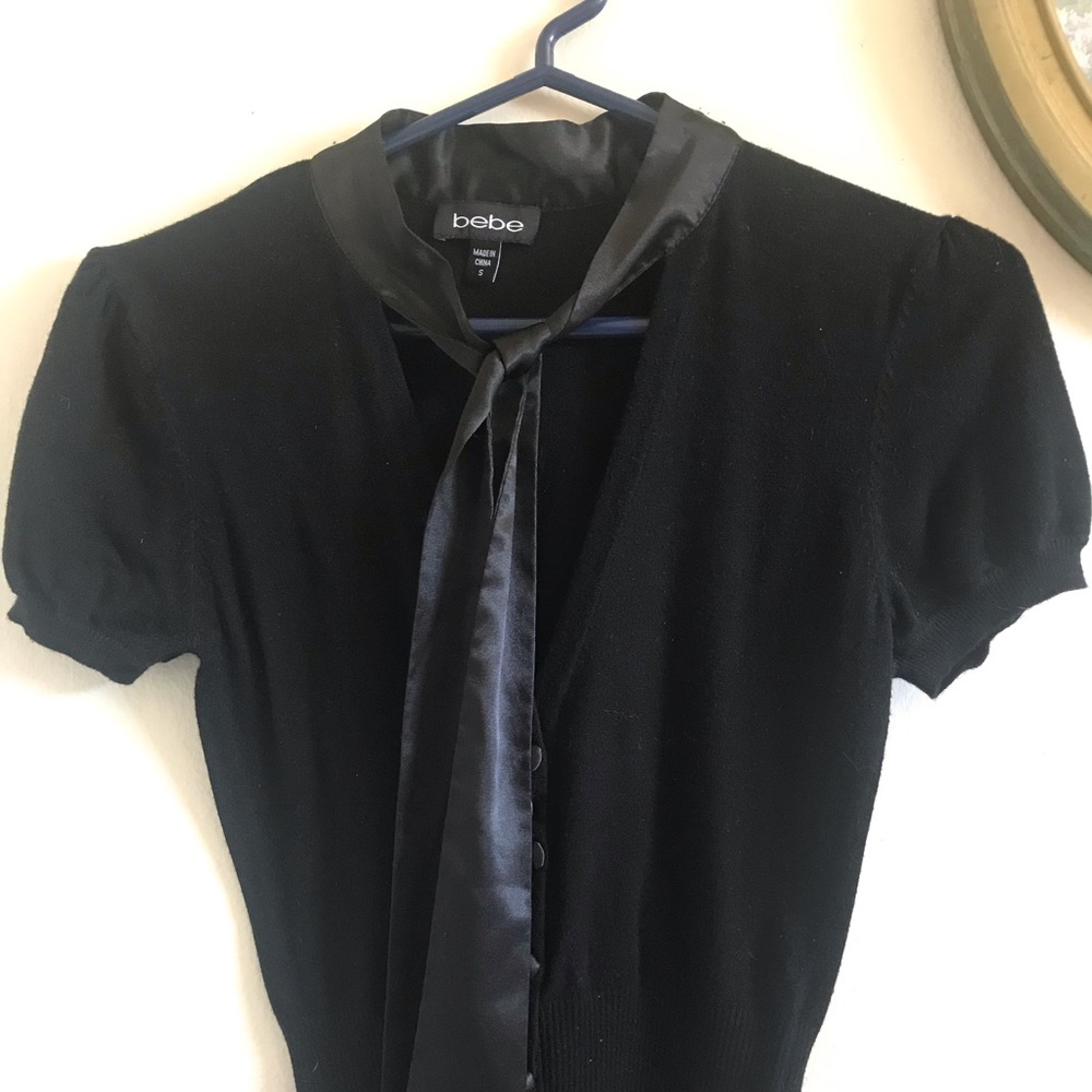 😈Bebe Black Blouse